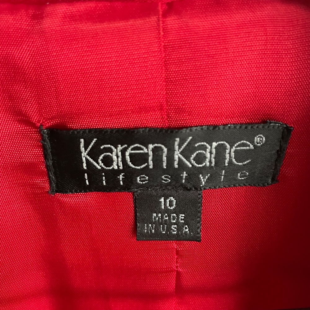 Karen Kane Lifestyle Vibrant Red One-button Blazer in Size 10 - Picture 6 of 14